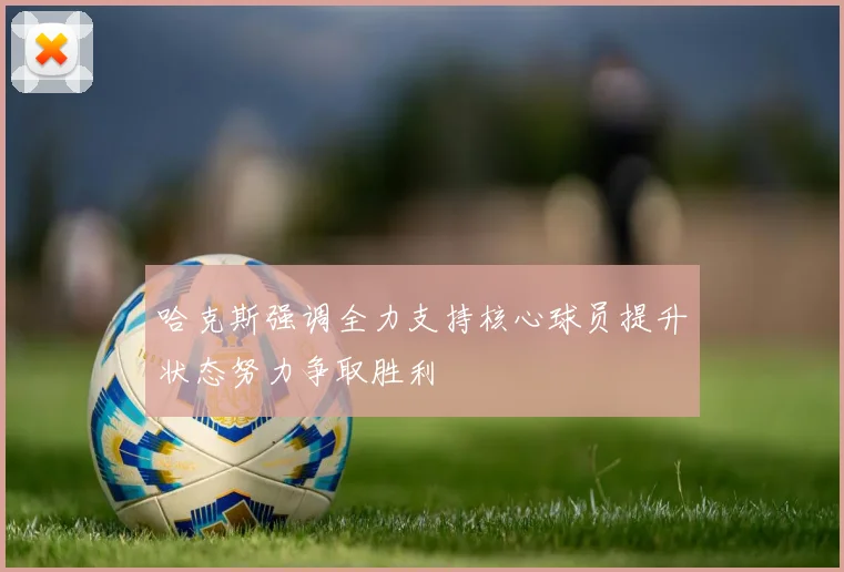 哈克斯强调全力支持核心球员提升状态努力争取胜利